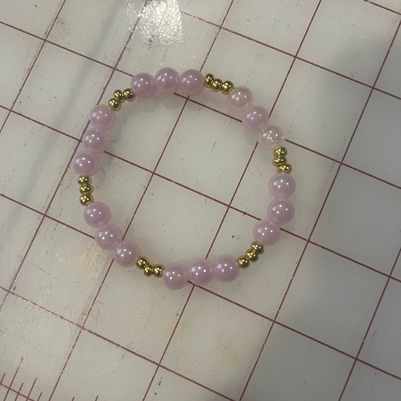 purple pearl and gold bracelet - Picture 1 of 1